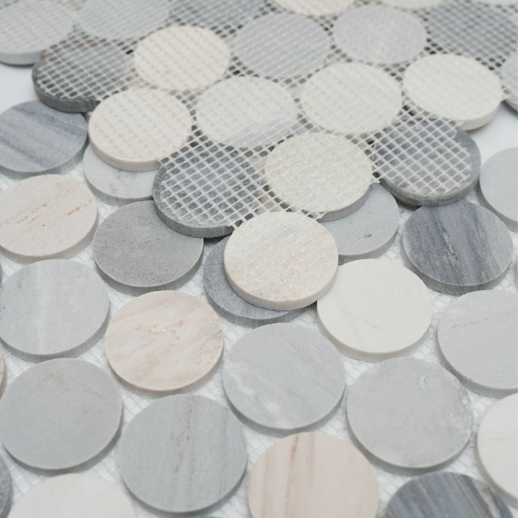 Penny Marble Large Blue 11.75 x 12